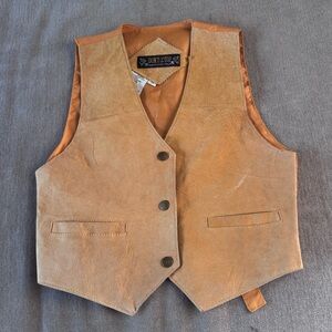 Vintage Don’t Stop Classics Yellow Suede Vest